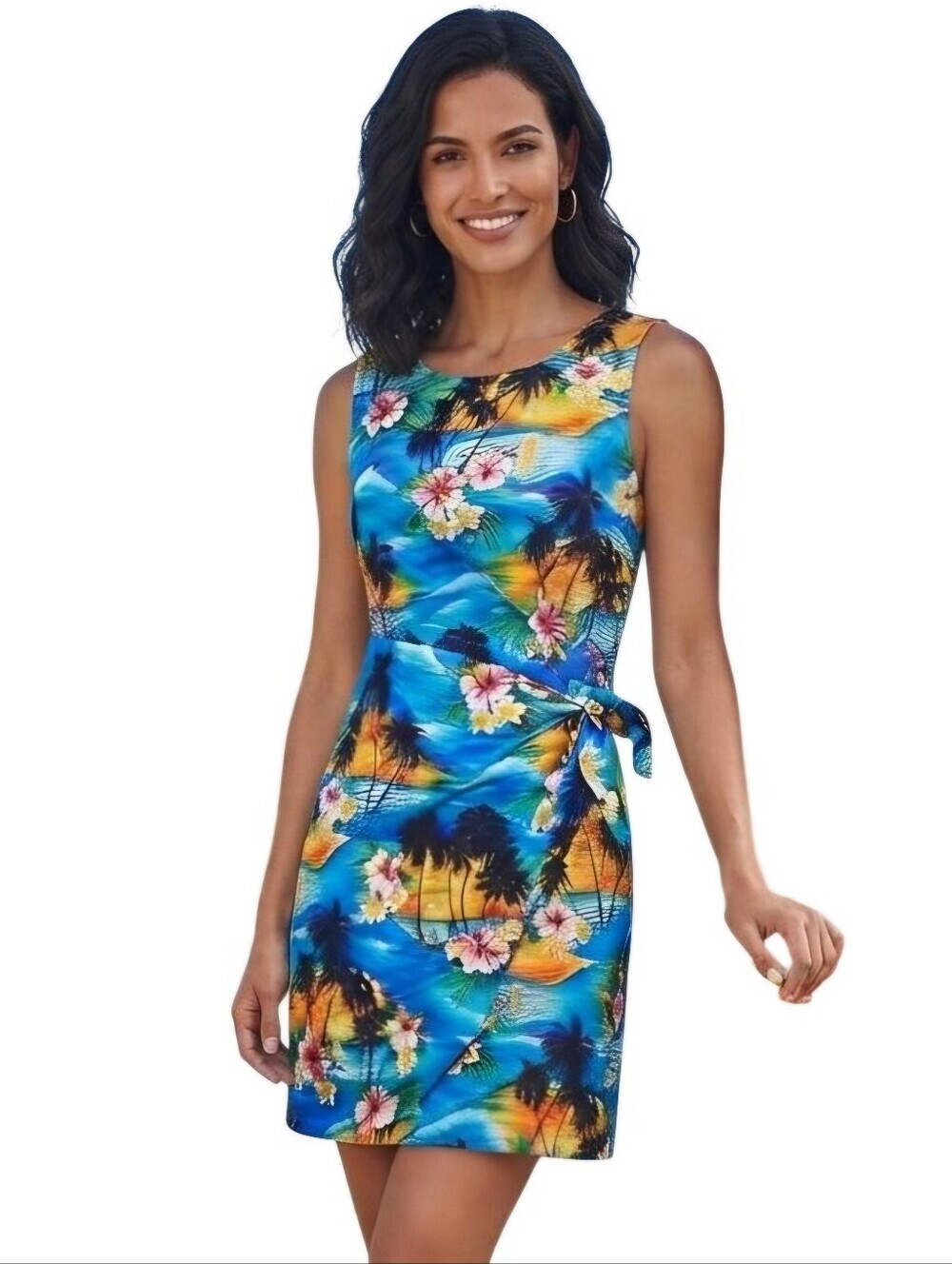 Pacific Legend Blue Pacific Sarong Dress Size XL